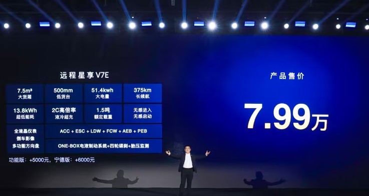 远程星享V7E正式上市，续航375公里，定位纯电动微面